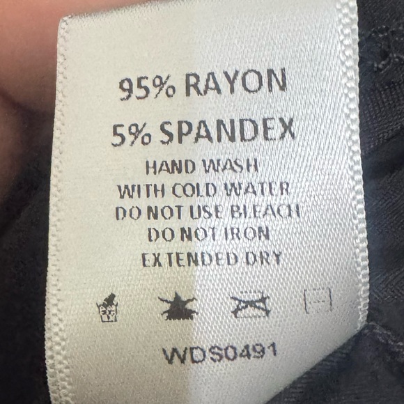 Windsor Black Slip Dress Medium Spaghetti Strap Rayon Stretch Minimalist - Picture 4 of 5